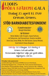 Lions röda fjädern-gala