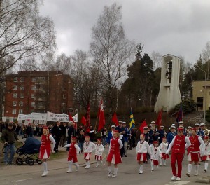 Demonstrationståg Grums 2010.