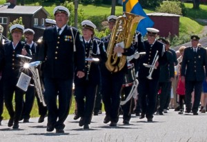 Gruvöns musikkår i Östervallskog 2014