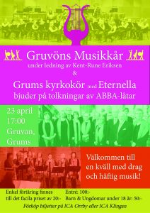 Affisch för Abba-konsert