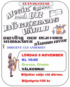 Musikanter spelandes på och i blåsinstrument som förmedlar informationen i artikelns text.